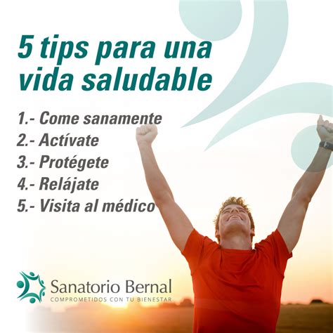 5 Tips Para Una Vida Saludable Sanatorio Bernal