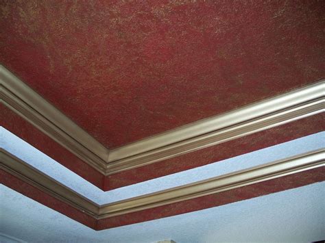 In this video i cover how to install crown molding. Tray ceiling in Bordeau Venetian Plaster with Gold Glaze ...