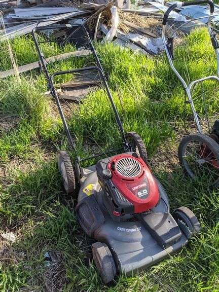 Craftsman 6hp 22 In Lawn Mower Turns Over Isabell Auction