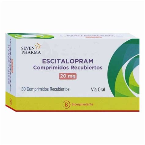 escitalopram 20 mg x 30 comprimidos recubiertos cenabast ecofarmacias