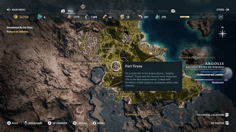 Assassins Creed Odysseys Hidden Historical Locations Map Is Stuffed