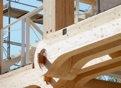 Rigid Pins Stylepark Shigeru Ban Office Building Timber Architecture