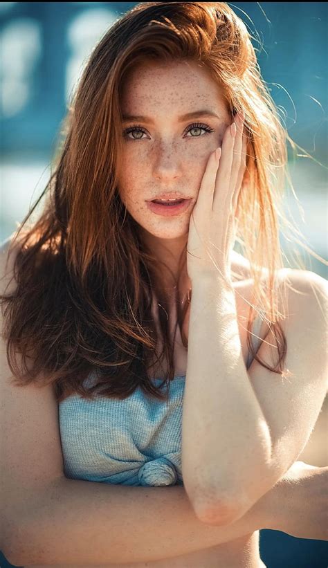 1080p Free Download Hand On Face Portrait Women Outdoors Freckles Redhead Tied Top