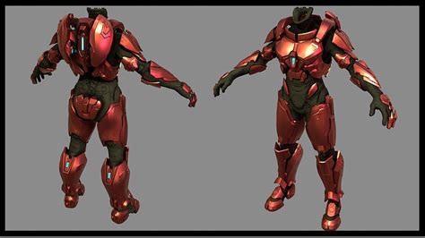 Halo 5 Guardians Hellcat Armor Free 3d Model 3d Printable Cgtrader