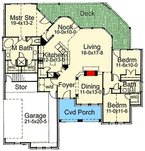 Maybe you would like to learn more about one of these? Split Bedroom House Plan with Private Vaulted Master Suite ...