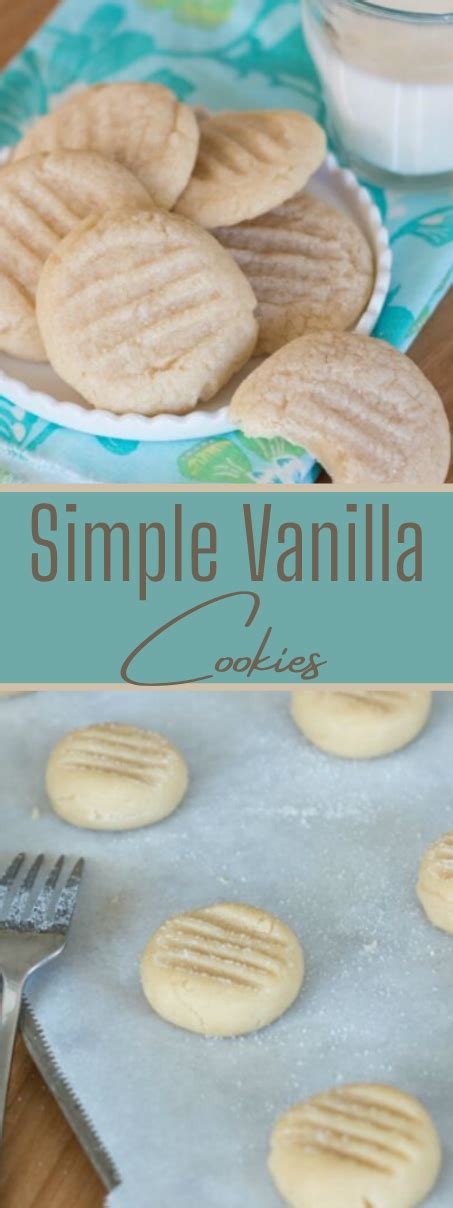 Simple Vanilla Cookies Desserts Cookies Cakes Bars Pumpkin