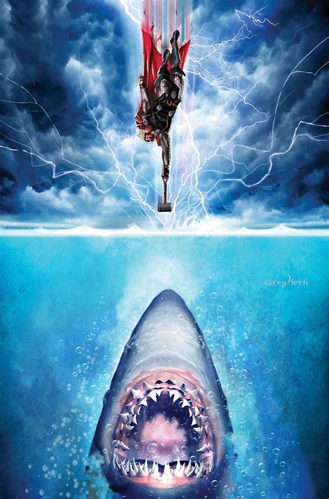 Thor Vs Jaws By Greg Horn Comic Art Thor God Of