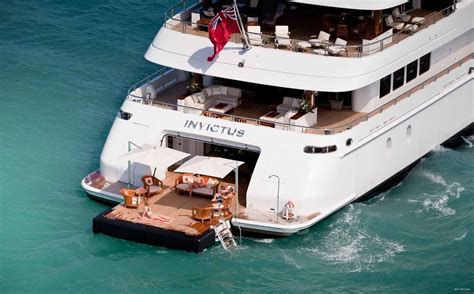 Fantastic Beach Club Aboard Invictus — Yacht Charter And Superyacht News
