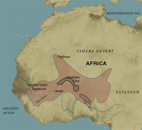Ancient Songhai Empire Maps