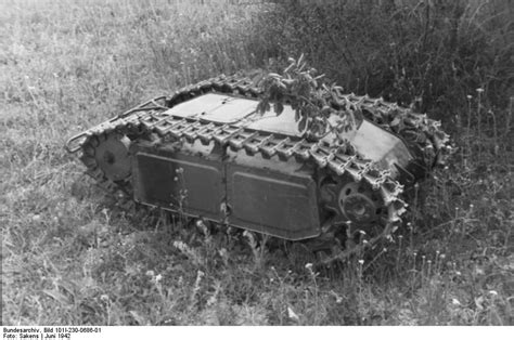 German Goliath Self Propelled Cable Controlled Mini Tank Filled