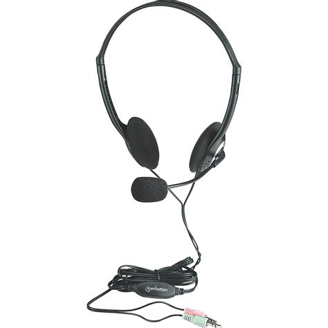 Multimedia Stereo Headset With Microphone Black Lin Haw International