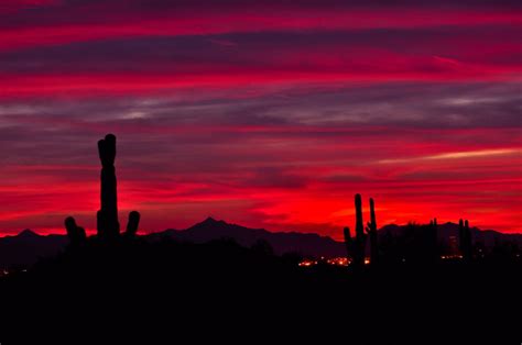 Photo Red Southwest Sunset