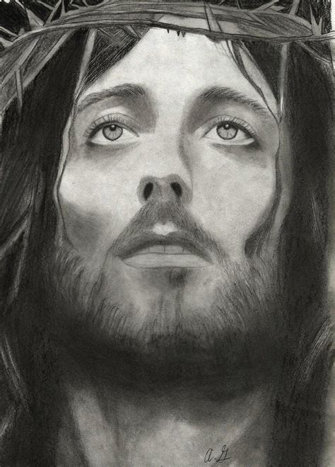 Drawings Of Jesus Christ Face Jesus Christ Drawing By Etaniavii