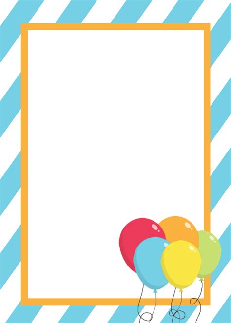6 Best Images Of Birthday Card Printable Blank Templates Blank Card
