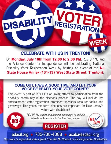Voting Rights Disabilities National Voter Registration Week