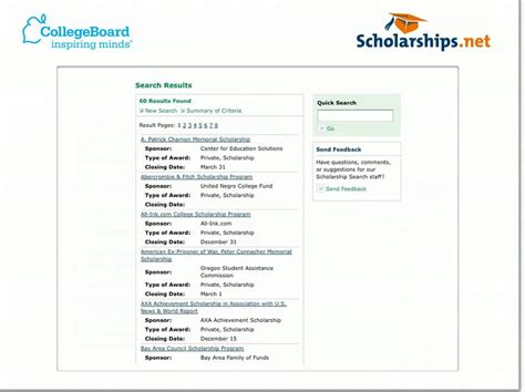 Finding School Scholarships Using The College Board Scholarship Search