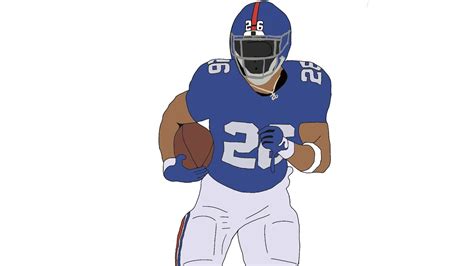 Saquon Barkley Drawing 🏈relaxingsatisfying Youtube