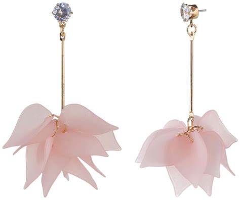 Buy Efulgenz Designer Fancy Party Wear Gold Plated Stylish Pink Flower