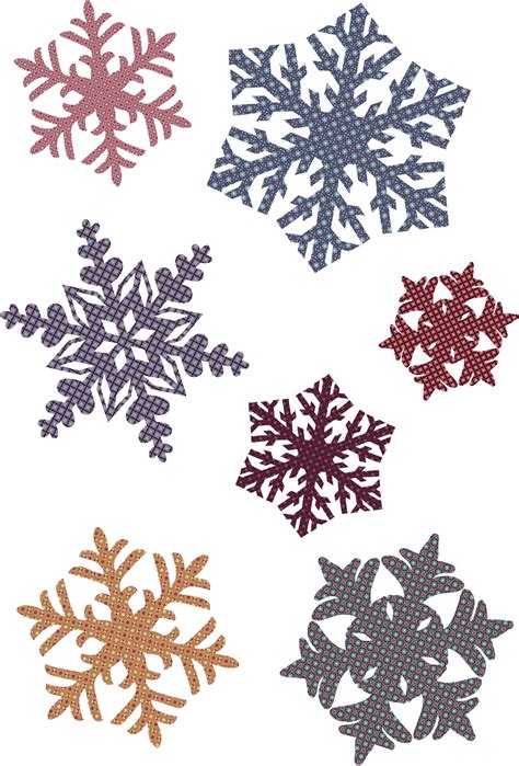 Free Vector Snowflake Patterns Vector Snowflake Patterns Snowflake