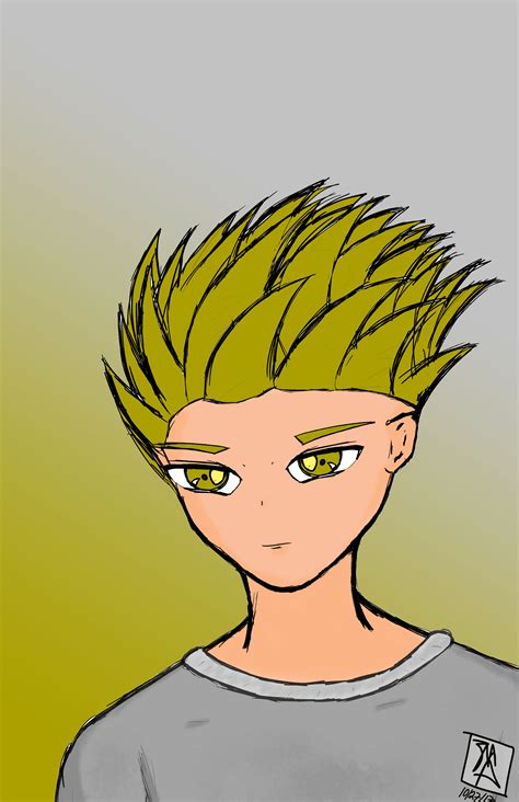 Discover more posts about anime yellow. Yellow anime hair dude... by JeekyWeeb on Newgrounds