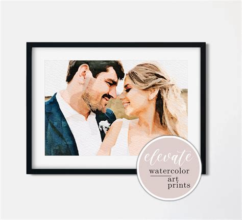 Wedding Watercolor Portrait Painting Personalized Painting Etsy