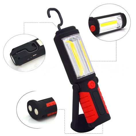 Powerful Portable 3000 Lumens Cob Led Flashlight Magnetic Rechargeable