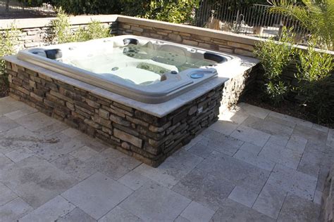Ingroundspahottub In Ground Spa Hot Tub In Arizona From Spas By Design Hot Tub Patio