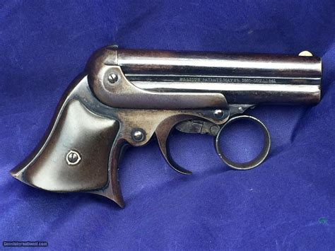 Antique Remington Derringer 32 Cal Rare Blued Finish 4 Barrels