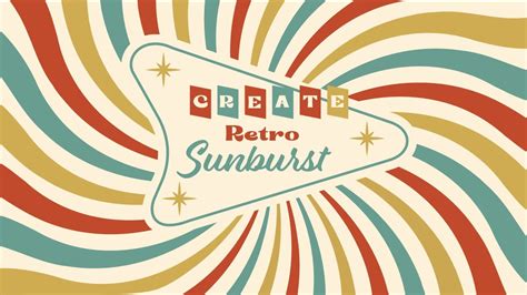 How To Make An Editable Retro Sunburst Illustrator Tutorial Youtube
