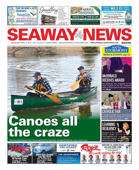 Cornwall Seaway News April 17 2019 Edition By Cornwall Seaway News Issuu