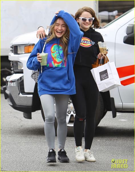 Full Sized Photo Of Bffs Joey King Sabrina Carpenter Have Fun After
