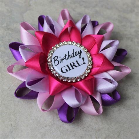 Birthday Girl Pin Birthday Pin Birthday Party Decorations Etsy