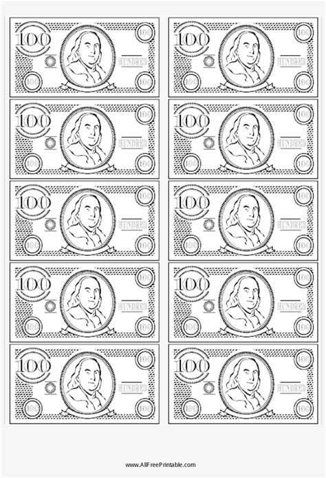 Printable money template play money template sadamatsu hp advanced. 100 Bill Fake Money Main Image - Printable Play Money ...