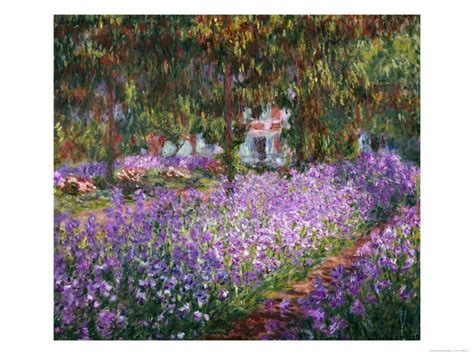 The Artists Garden At Giverny C1900 Botanical Unframed Giclee Print