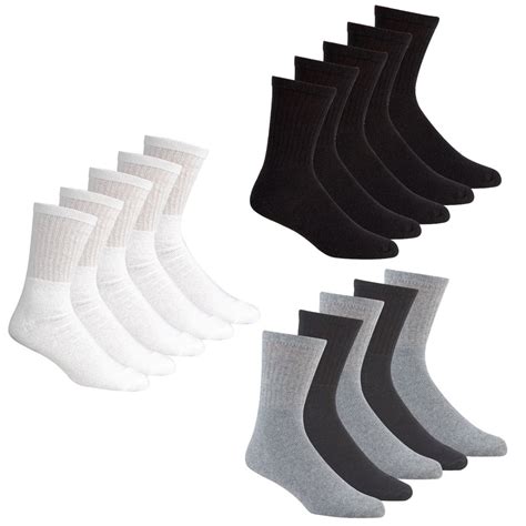 New 3 Or 10 Pair Pack Cotton Rich Sport Socks Gym Running Walking