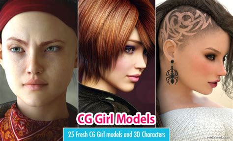 Daily Inspiration 25 Fresh Cg Girl Models And 3d Character Designs For