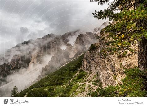 Above Braies Lake With Clouds In The Dolomites I A Royalty Free Stock