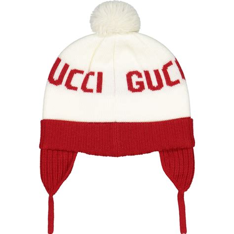 Gucci Baby Gucci Knit Hat In Red Bambinifashioncom