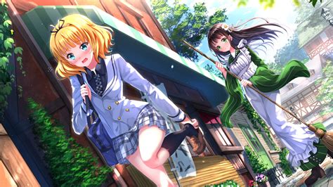 Anime Anime Girls Swordsouls Short Hair Gochuumon Wa