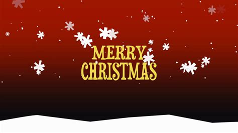 Animated Closeup Merry Christmas Text On Stock Motion Graphics Sbv