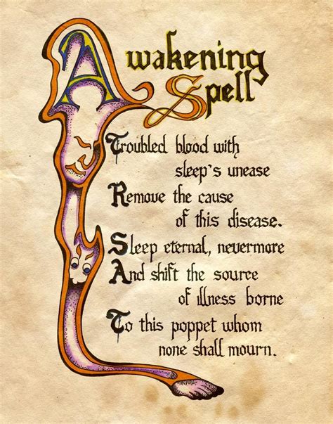 Awakening Spell By Charmed Bos On Deviantart Witch Spell Book Wiccan
