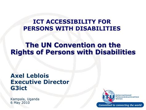 Ppt The Un Convention On The Rights Of Persons With Disabilities