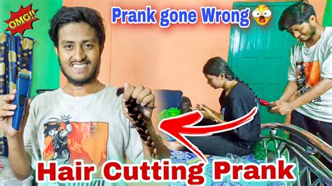 Hair Cutting Prank On My Girlfriend She Cried Prank On Girlfriend Youtube
