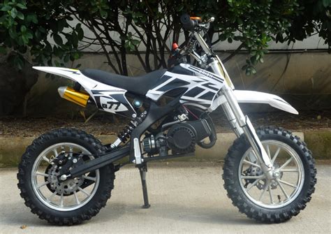 Tuned performance exhaust, k&n style air filter, off road tyres and disc brakes. Mini Moto 50cc Dirt Bike Dragon XF Scrambler Motocross ...
