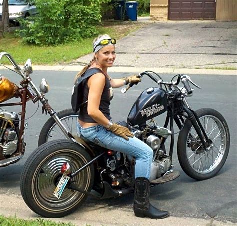 ‒⋞ ️babes N Bikes 0️⃣0️⃣9️⃣0️⃣ ️≽‑ Bobber Bikes Bobber Motorcycle