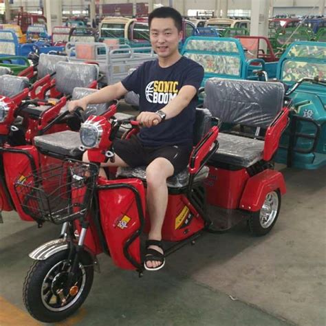 Two wheels at the back and one at the front. Electric Adult Tricycle Open Tuktuk - Buy Electric ...