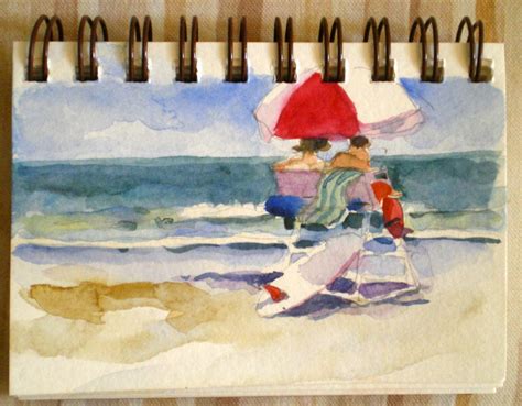 Lauras Watercolors Beach Day