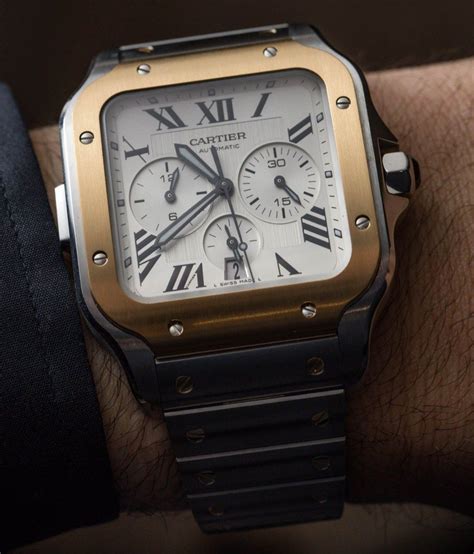 Created in 1904, the santos watch is based on the concept of form, a taste for minimalism, the precision of proportions and finally, an eye santos de cartier chronograph watch. Cartier Santos Chronograph Watch New For 2019 Hands-On ...