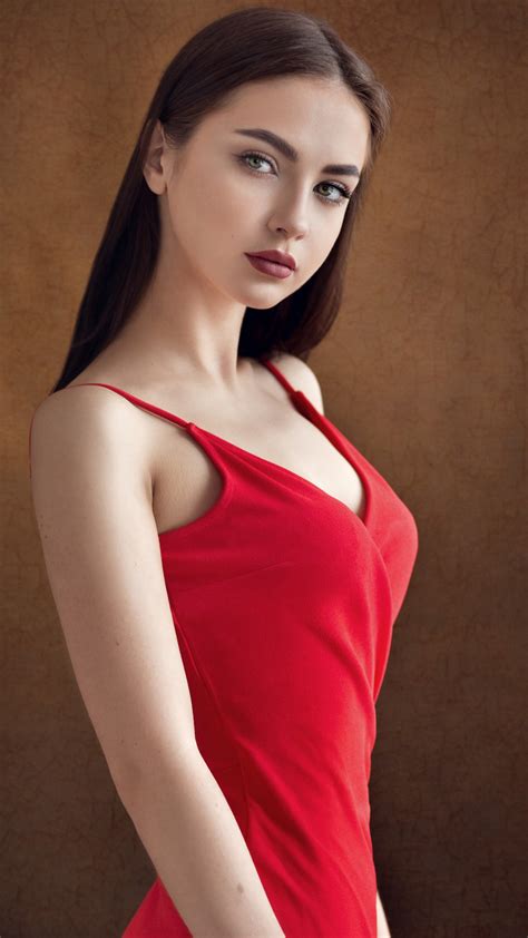 1080x1920 Beautiful Girl In Red Dress Iphone 76s6 Plus Pixel Xl One