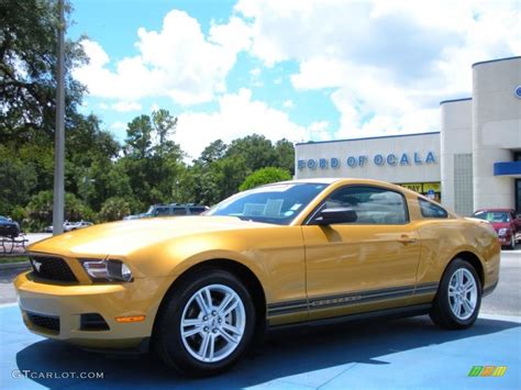 2010 Sunset Gold Metallic Ford Mustang V6 Coupe 35054590 Gtcarlot